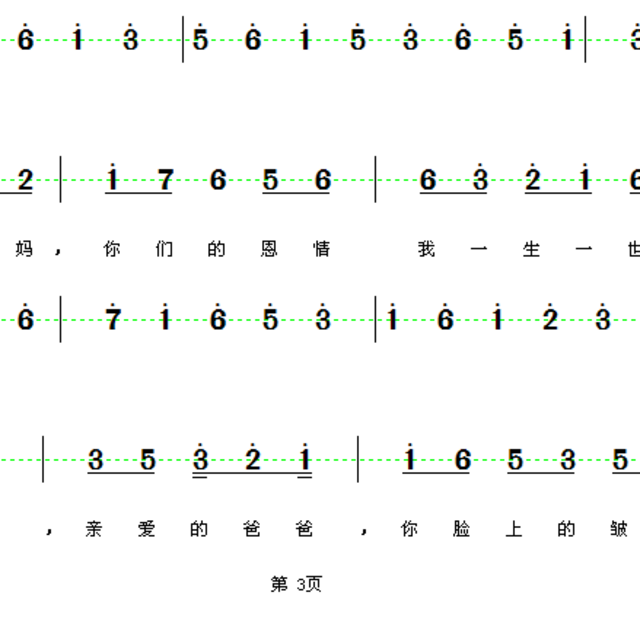 简谱老爸老妈_老爸老妈图片(3)