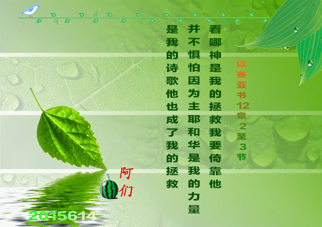 以赛亚书12章2-3节 - 圣经话语 - 最美的爱的相册 - 5