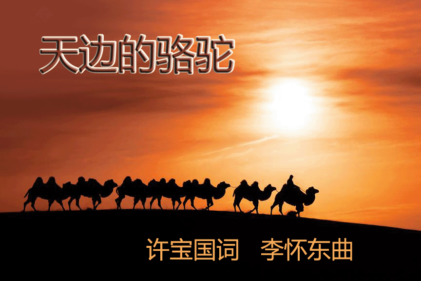 天边的骆驼简谱_沙漠骆驼简谱(3)