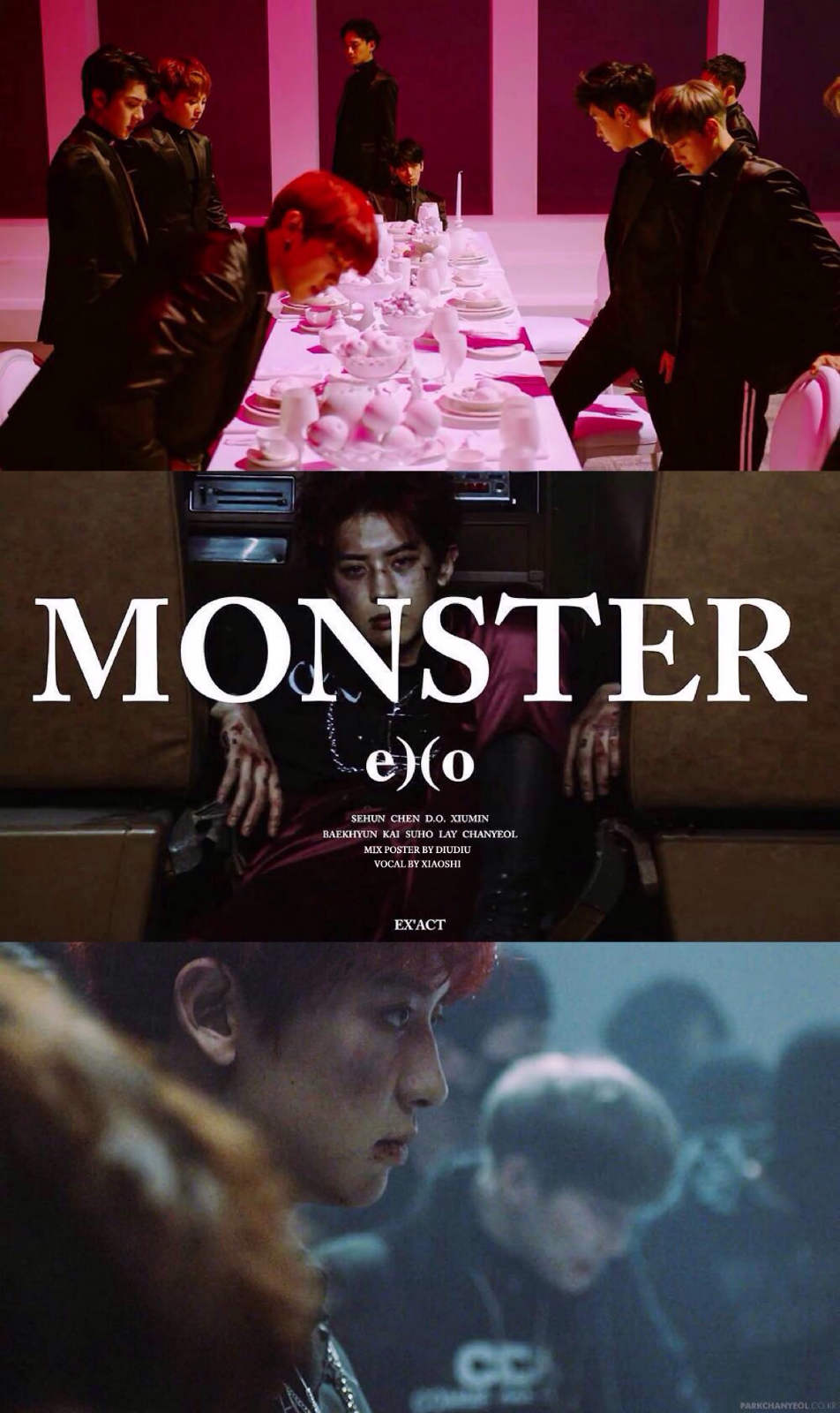 【exo】↘『monster』帅气9只回归版速翻