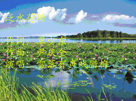 翻唱 泛水荷塘  演唱:雪落有声戏腊梅 原唱:云菲菲 张津涤 分类:翻唱