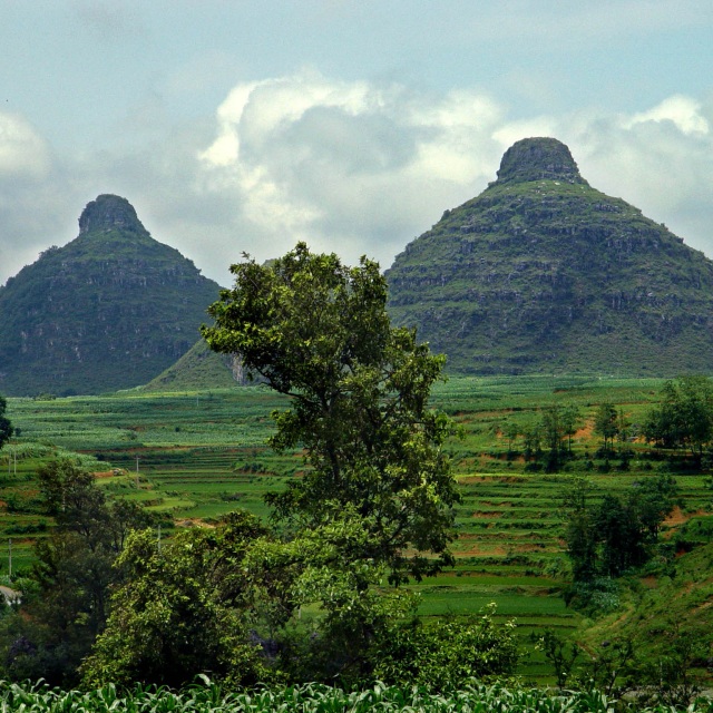 贞丰双乳峰 - 家乡的风景区【贵州贞丰山岔河双乳峰】