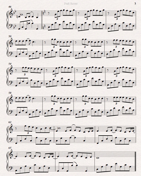 安静(钢琴曲)-sibelius 8 打谱练习