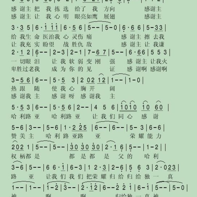 【哈利路亚赞美主】